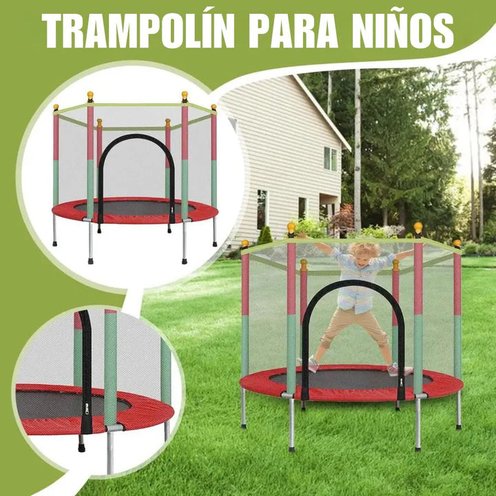 Trampolín Infantil Recreativo, Interior o Exterior