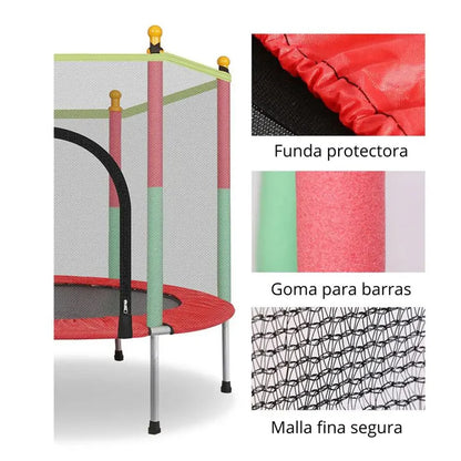 Trampolín Infantil Recreativo, Interior o Exterior