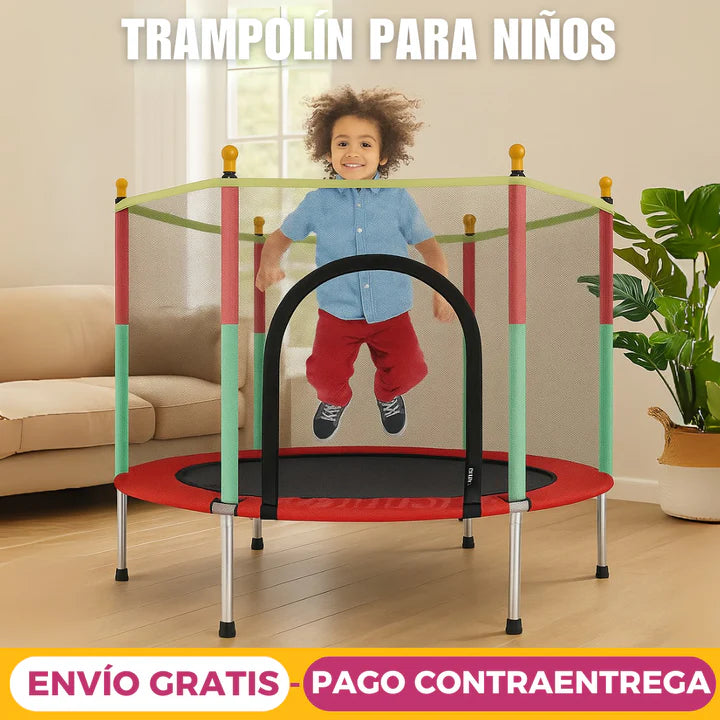 Trampolín Infantil Recreativo, Interior o Exterior