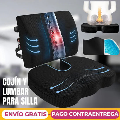 Cojín y Lumbar Para Silla
