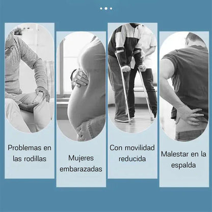 Silla Inodoro Plegable con Posa Manos